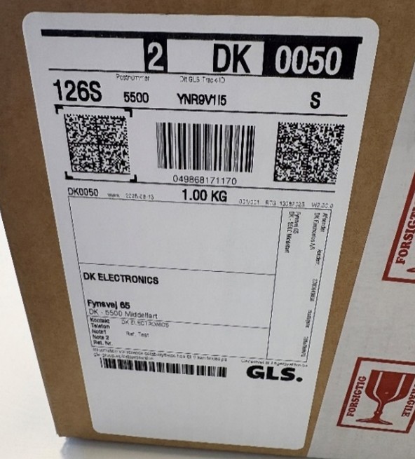 Shipping label